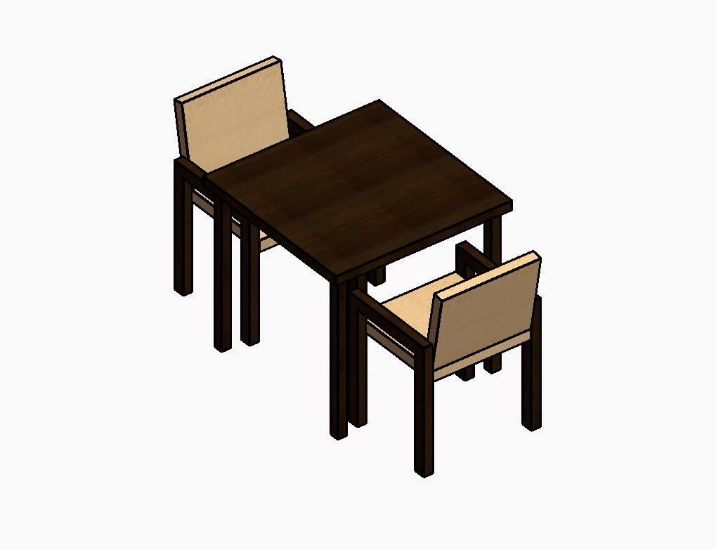 mesa de comedor revit